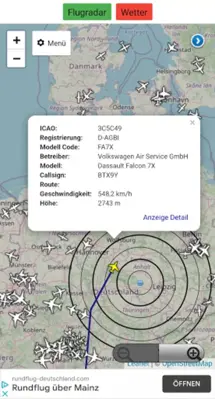 Flugradar android App screenshot 1